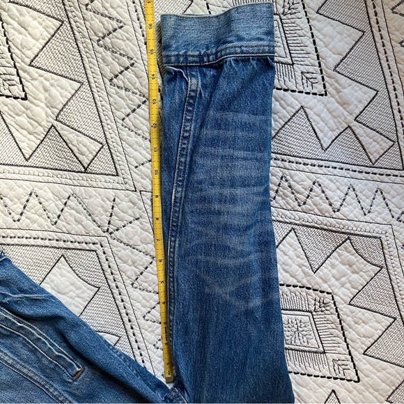 J.Crew cropped denim jacket, size small, warm blue. - Picture 4 of 6